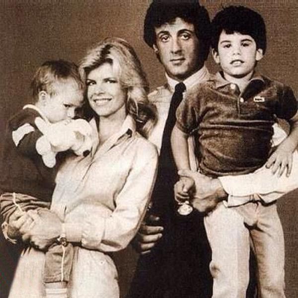 Sylvester Stallone bersama keluarganya