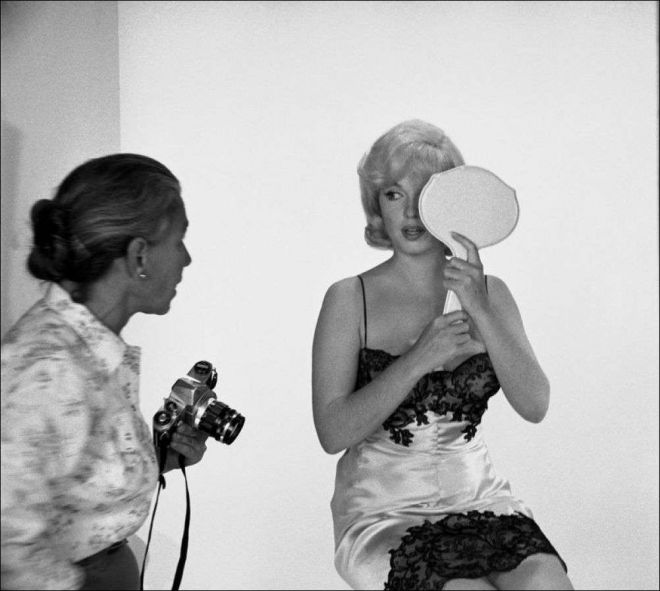 Marilyn in combinazione con uno specchio