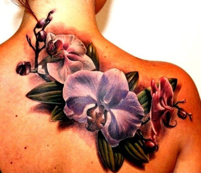 tatuiruotė orchidėja