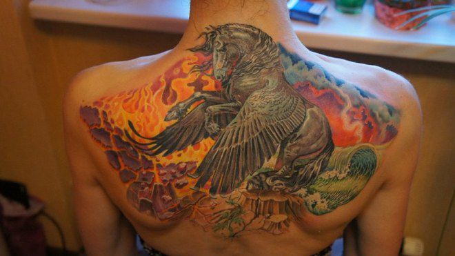 Pegasus tatuiruotė