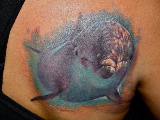 tatuiruotė delfinas
