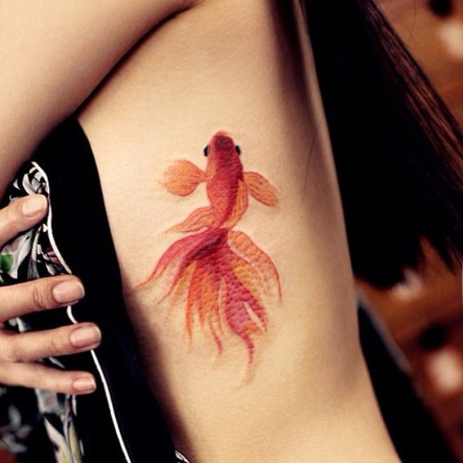 Goldfish tatuiruotė