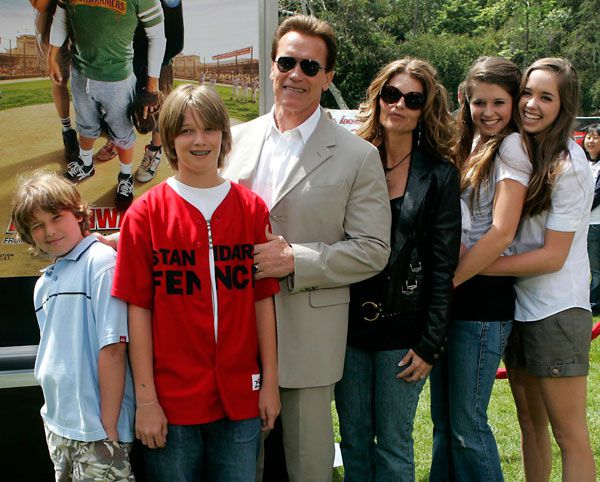 Arnolas Schwarzenegeris su vaikais