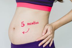 perut pada 5 bulan kehamilan