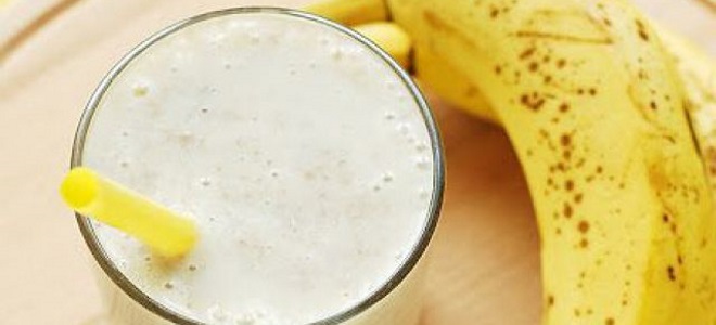 Milkshake con banana e gelato