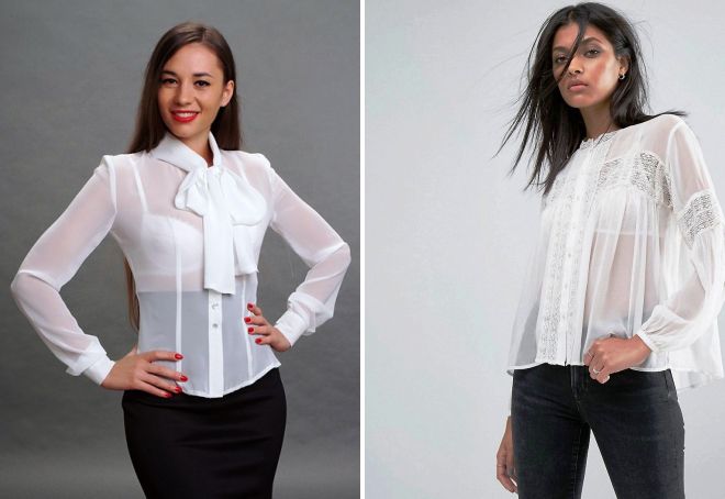 baju putih bergaya wanita 2023