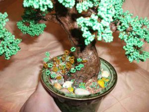 bonsai diperbuat daripada beads22