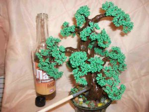 bonsai diperbuat daripada manik23