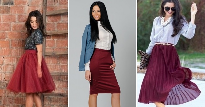 Bordo sijonas - su kuo dėvėti ir kaip sukurti mados įvaizdį?