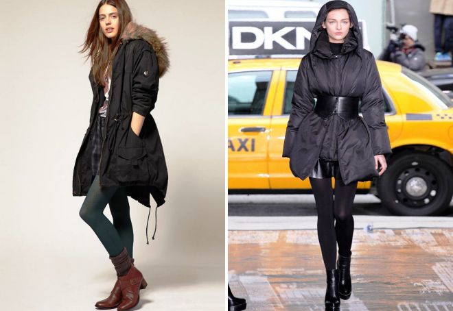 con cosa indossare una giacca invernale nera