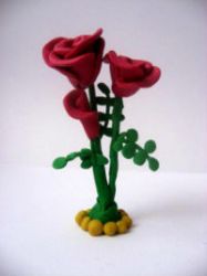 fiori fatti di plastilina 10