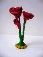 fiori fatti di plastilina 8