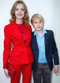 Natalia Vodianova con il figlio maggiore Lucas