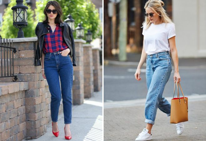 seluar jeans wanita dengan pinggang tinggi