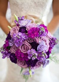 purpurinė vestuvių puokštė 8