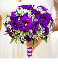violetinė vestuvių puokštė 12
