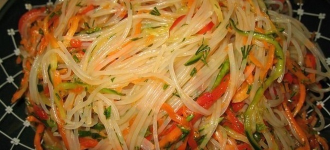 resipi kulat Korea dengan sayur-sayuran
