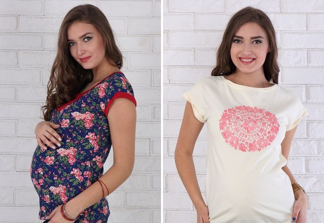 gražūs nėščių moterų marškinėliai