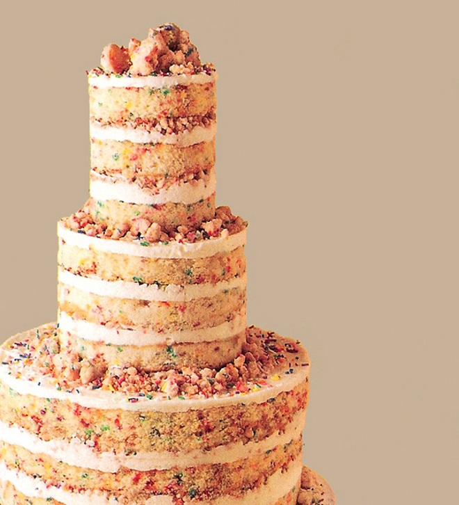 gražus nuogas vestuvinis tortas