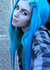 голубые волосы5
