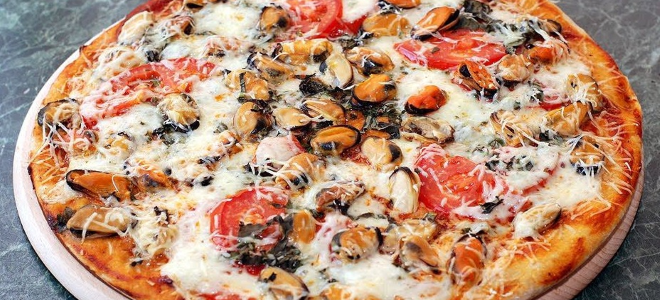 pizza dengan resipi kerang