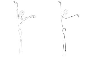 Cara menggambar ballerina 1