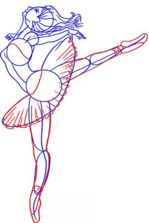 Как нарисовать балерину 15