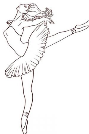 Cara menggambar ballerina 16