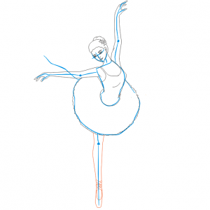 Как нарисовать балерину 24