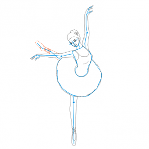 Cara menggambar ballerina 25
