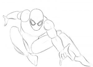 come disegnare Spider Man 11