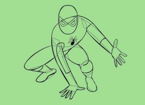 come disegnare Spider Man 7