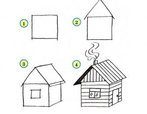 kaip nupiešti namą 24