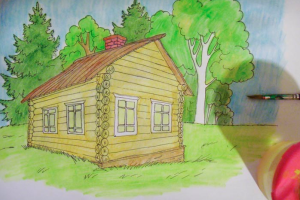 kaip nupiešti namą 14