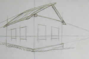 kaip nupiešti namą 7