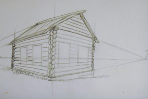 kaip nupiešti namą 8