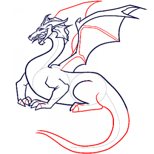 как нарисовать дракона 27