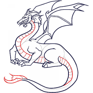 как нарисовать дракона 28