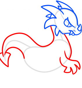 как нарисовать дракона 4