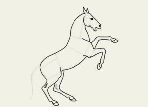 bagaimana untuk menarik kuda dalam langkah pensel dengan langkah 20