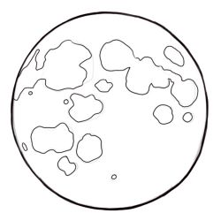 Как нарисовать луну 11