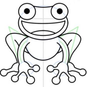 Cara menggambar katak 30