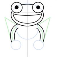 Cara menggambar katak 26