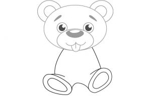 как нарисовать медведя 4
