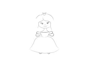 kaip nupiešti princesę 7
