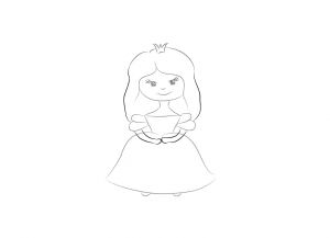 kaip nupiešti princesę 8