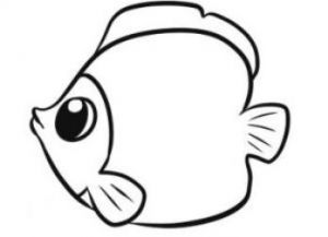 come disegnare un bellissimo pesce piccolo 5