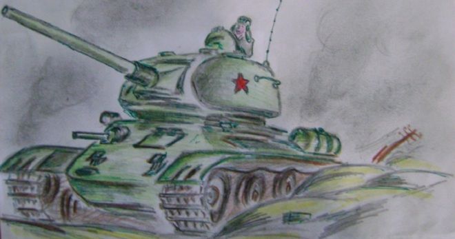 Как нарисовать рисунки о войне 1941-1945 для детей?