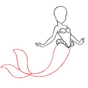 come disegnare una sirena 12