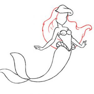come disegnare una sirena 14